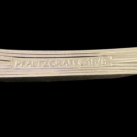 Pfaltzgraff Fairisle Cold Meat Serving Fork 8 1/4" Stainless 18/8 Retired Vntg - Picture 8 of 8